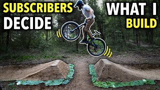 Building a New Gap Jump and Berm on our Backyard MTB Trail  Choose Your Own Trail Part 3 [upl. by Tawney991]