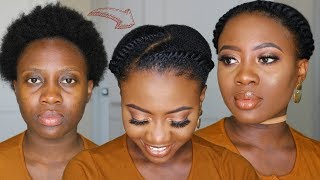 Everyday Hairstyle  2 Easy Flat Twist Tutorial on Short 4C Natural Hair Beginner Friendly howto [upl. by Harness590]