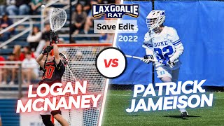 Goal or No Goal Patrick Jameison Duke vs Logan McNaney Maryland  Qtrfinal goalie save edit [upl. by Nauqyaj698]