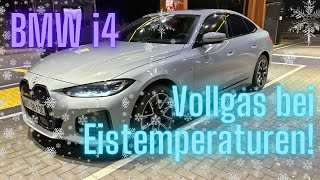 BMW i4 Vollgas bei Eistemperaturen [upl. by Mayer467]