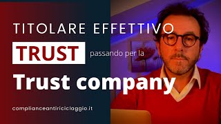 Titolare effettivo nel trust e nella trust company senza sconti [upl. by Kolva]