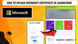 How to upload microsoft certificate to learnathon website 2024 [upl. by Sarchet996]