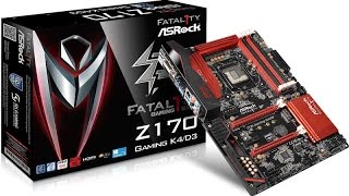 UnBoxing And OverView ASRock FATAL1TY Z170 GAMING K4 [upl. by Ellinej]