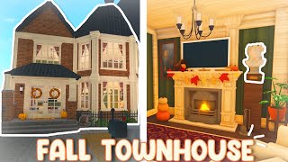 Building a Fall Townhouse in Bloxburg [upl. by Beaufert]