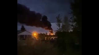 Ukrainian Drones Hit Oil Refineries in Krasnodar and Smolensk [upl. by Nylasoj]