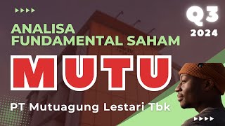 Cara Investasi Saham MUTU Q3 2024  PT Mutuagung Lestari Tbk [upl. by Shreve700]