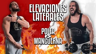 Elevaciones Laterales MANCUERNAS vs POLEAS ¿Cuál es MEJOR [upl. by Tnafni]