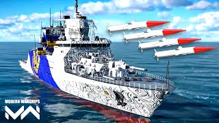 Brahmos ll very powerful missile with FGS F125 gameplay modern warship [upl. by Nemlaz72]