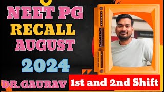 NEET PG Recall 2024  Shift 1st vs Shift 2nd  NEETPG REVIEW [upl. by Angus4]