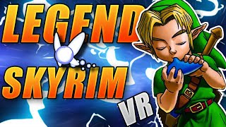 Legend of Zelda BUT in VR  Legends of Skyrim VR Modpack [upl. by Saticilef]