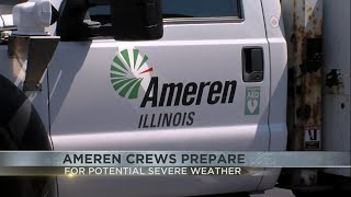 Ameren Crews Prepare for Severe Weather [upl. by Schiff706]