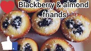 Blackberry and almond friands recipehealthy and tasty friands recipe  තේ වෙලාවට නියම ස්වීට්‍ එකක් [upl. by Nelo]