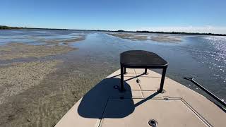 Running the ditches on low tide in the Sabine skiff  Tampa Fly Guides [upl. by Irakab]