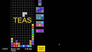 917 points in Scrabble Tetris [upl. by Jerrie941]