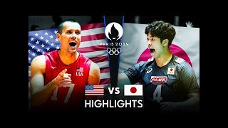 USA vs JAPAN Olympic Volleyball HIGHLIGHTS Olympic Paris 2024 Olympic Volleyball Olympic [upl. by Akimahc408]