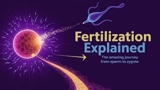 Fertilization Explained The Amazing Journey from Sperm to Zygote [upl. by Icram]