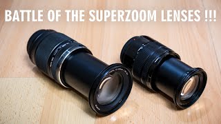 Panasonic 14140mm vs Olympus 12200mm BATTLE of the Micro Four Thirds Travel Super Zoom Lens [upl. by Miltie]