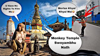 Swoyambhunath Stupa Monkey Temple Vlog  Kathmandu Nepal [upl. by Ben192]