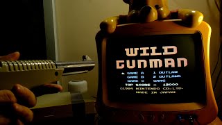 Gaming on CRT  Nintendo NES  Wild Gunman  Zapper  Pooh CRT TV [upl. by Doubler521]