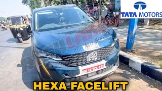 2024 Tata Hexa Facelift launch Soon  Spied on Indian Roads during testing  Latest Updates [upl. by Enelrahs]