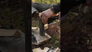 ASMR wood  firewood  woodcraft survival outdoor bushcraft woodworking firewood [upl. by Birk]