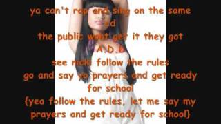 Nicki Minaj can anybody hear me with lyrics [upl. by Elehcor]