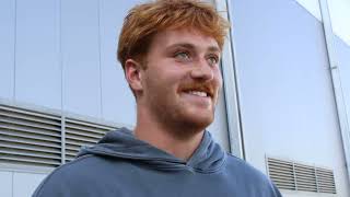 Max Llewellyn on his big play in Iowa football vs Northwestern [upl. by Evelina83]