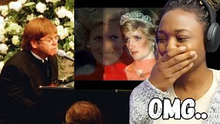 Elton john  Candle in the wind goodbye Englands Rose 😥live at Princess Dianas funeral reaction [upl. by Schuh]