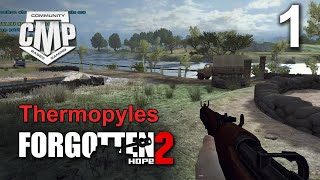 Thermopyles  Ronda 1  Forgotten Hope 2  Battlefield 2 mod 2024  Segunda Guerra Mundial [upl. by Rehprotsirhc]