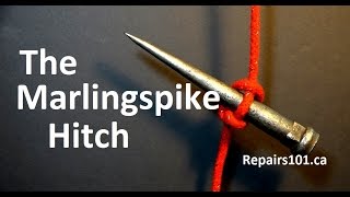 The Marlingspike Hitch  how to tie a ROPE LADDER [upl. by Eusadnilem]