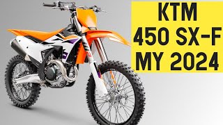 2024 KTM 450 SXF Detail Look Specs [upl. by Adnana]