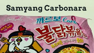 How I cook the Samyang Carbonara  in Slow Motion [upl. by Zurek]