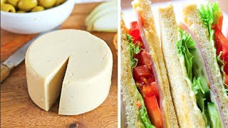 EASY quotNUT CHEESEquot  VEGAN CHEESE WEEK CHEDDAR PEPPER JACK AMERICAN [upl. by Itisahc]