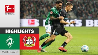 Bremen Secure Point In Last Minute  SV Werder Bremen  Bayer 04 Leverkusen 22  Highlights  MD 8 [upl. by Dnaltroc]