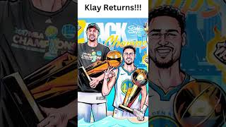 Klay Thompson is Back with the Warriors 🔥🏀 GSW KlayThompson dubnation ytshorts shortsfeed nba [upl. by Pippy389]