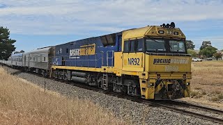 2MA8 JBRE quotThe Overlandquot NR92 Melbourne to Adelaide 1200 111124 Stawell VIC [upl. by Eilyab]