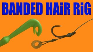 How to Tie Banded Hair Rig  Fishing Hook Link  using Loop Tyer [upl. by Driscoll839]