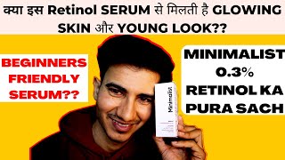 Review of Minimalist 03Retinol Serum  How to use it  Precautions [upl. by Ashatan]