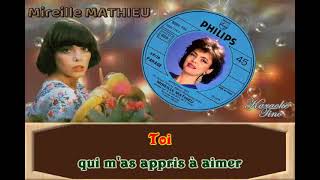 Karaoke Tino  Mireille Mathieu  Apprendsmoi Tornero  Avec choeurs et Voix Homme [upl. by Knowland41]