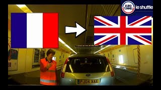 EUROTUNNEL FRANCE TO UK BY CAR  CALAIS TO FOLKESTONE EN VOITURE [upl. by Llecram]