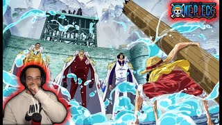 Luffy vs Admirals  One Piece Episode 474 Reaction [upl. by Abocaj]