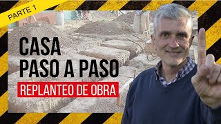 📐👷 Construcción de una CASA Paso a Paso  Cómo Hacer un Replanteo de Obra [upl. by Naols]