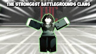 TSB NEW UPCOMING CLAN  ROBLOX The Strongest Battlegrounds [upl. by Marston]