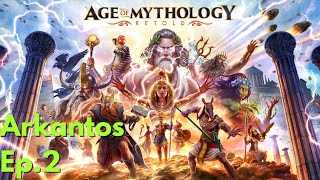 Age of Mythology Retold  Fall of the Trident  Arkantos Hard Campaign  Ep2 [upl. by Forsta639]