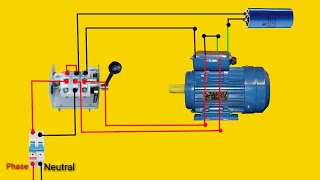 Single Phase Motor Reverse Forward Connection  Reverse Forward Motor Connection  Its Electrical [upl. by Anival]