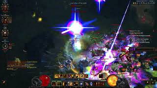 Diablo 3 Season 29 GR 150 4p zBarb with nub wizard 327 [upl. by Malory]