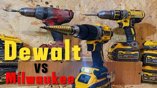 40 MORE POWER  NEW DEWALT DCD805 XR Drill vs DCD795 vs Milwaukee fuel Combi drill [upl. by Fishbein]