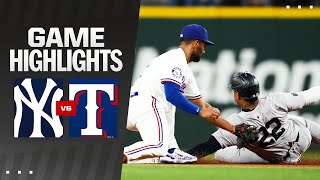 Yankees vs Rangers Game Highlights 9324  MLB Highlights [upl. by Sibylle]