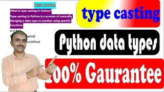 Type casting in Python  What is typecasting in Python  Type casting kya hota hai [upl. by Russo189]