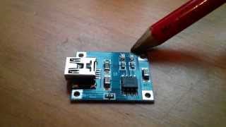 Charging a Lithium 18650 Cell using the TP4056 [upl. by Nayrb]